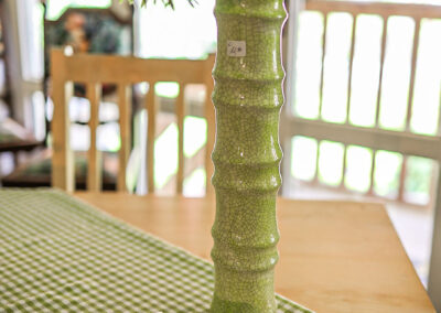 Vase Bambus grün